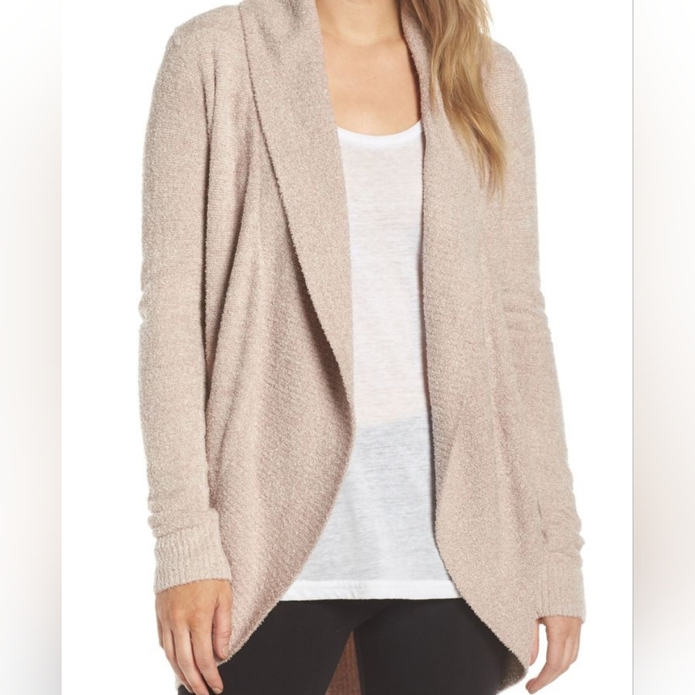 Barefoot Dreams‎ Plush Open Cardigan Soft Neutral Cozy XS/S